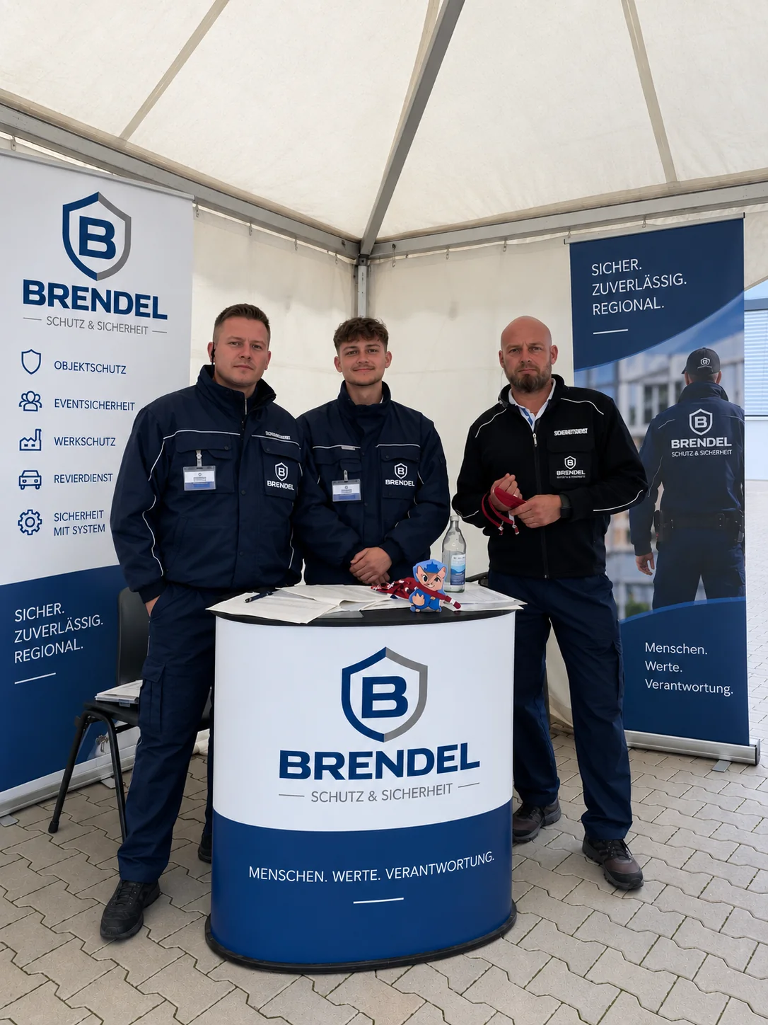 Sicherheitsmitarbeiter der Brendel Schutz & Sicherheit GmbH